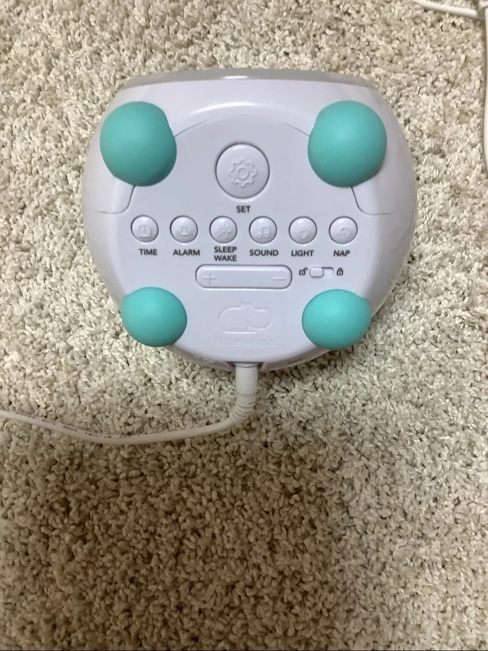 Little Hippo alarm clock - w/Plug